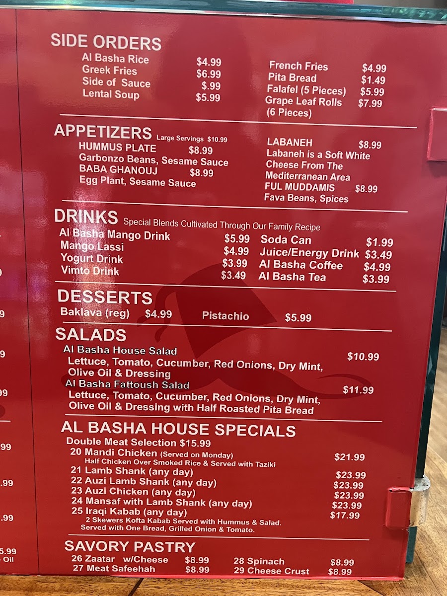 Al Basha Mediterranean Grill Menu - Image 2